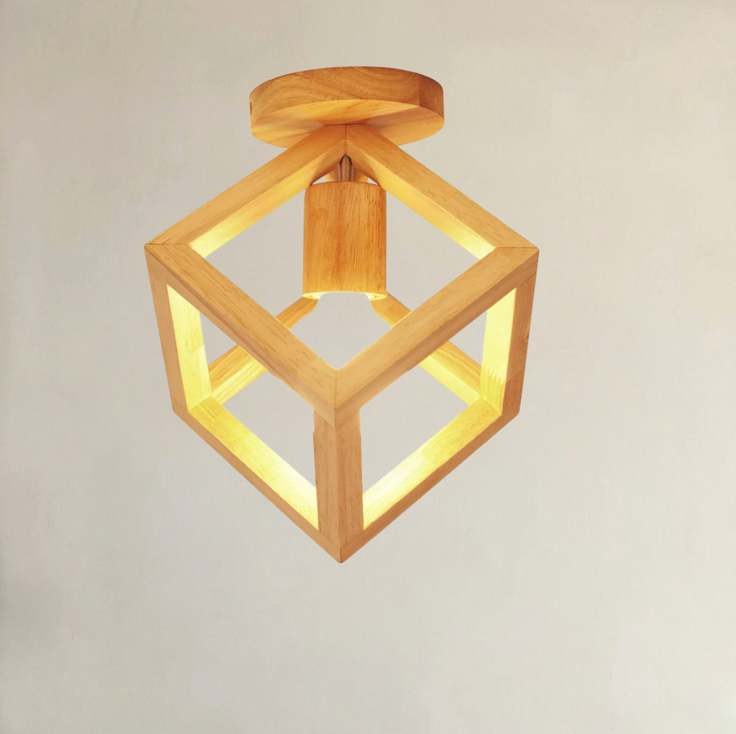 Abat-Jour Bois <br> Turin-Grain-Light