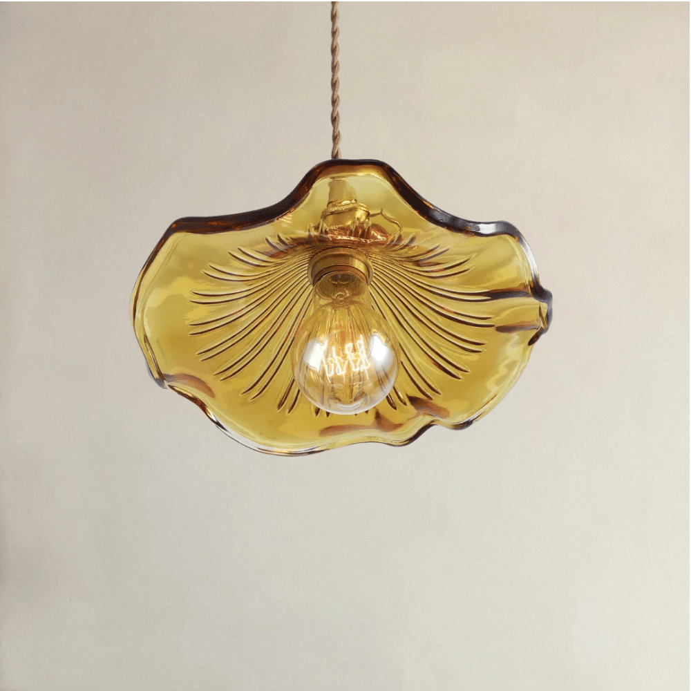 Abat-Jour Suspension Verre <br> Florence-Grain-Light