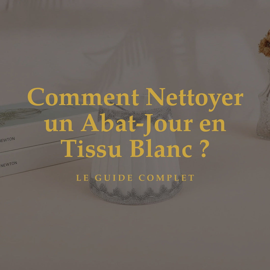 Comment Nettoyer un Abat-Jour en Tissu Blanc ?