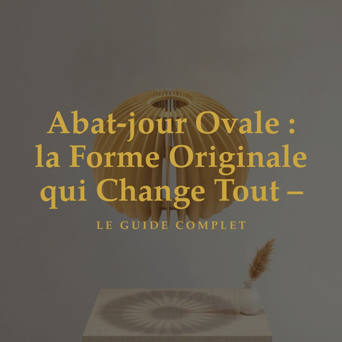 Abat-jour Ovale - la Forme Originale qui Change Tout - Grain Light