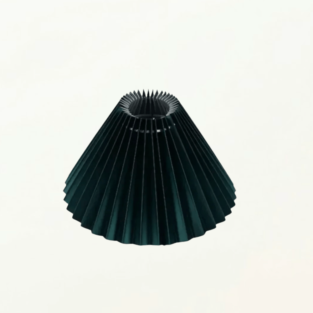 Abat-Jour_Plisse_Paris_vert_fonce