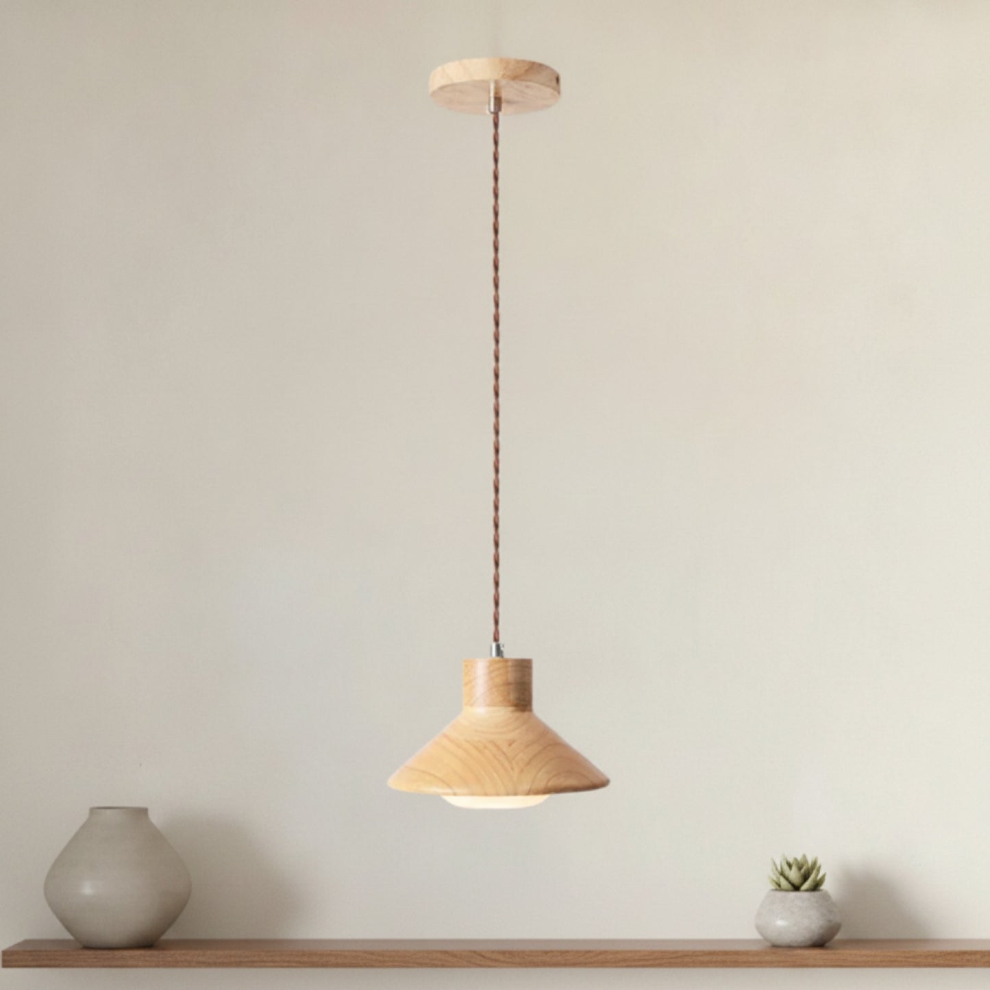 Abat Jour Bois Bergen Suspension Design Naturelle