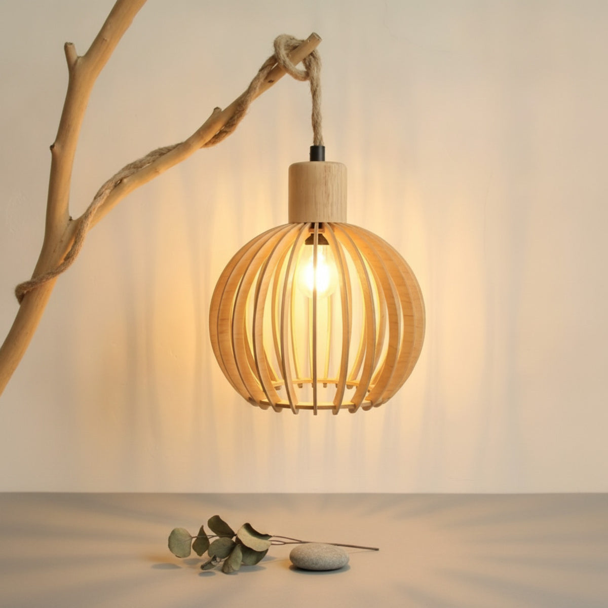 Abat-Jour Bois Khao - Design Scandinave & Naturel