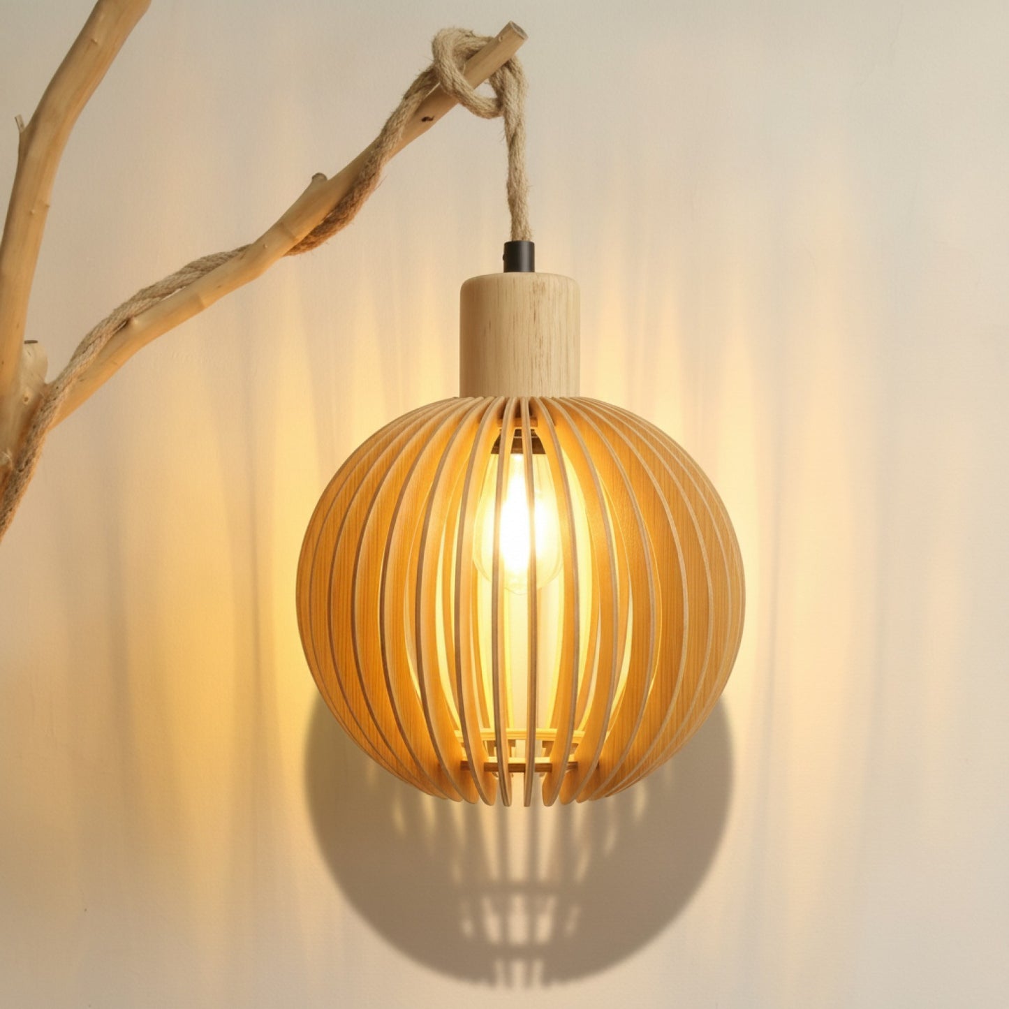 Abat-Jour Bois Kuta : Ambiance Naturelle et Design Moderne