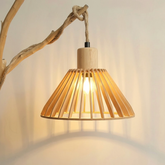Abat-Jour Bois <br> Renon-Grain-Light