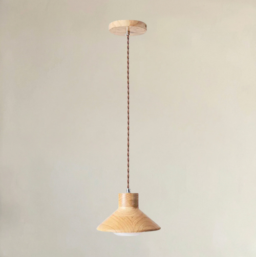 Abat-Jour Bois <br> Bergen-Grain-Light