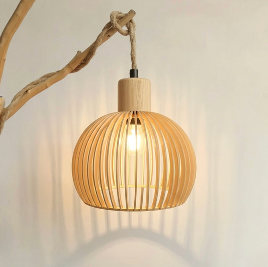 Abat-Jour Bois <br> Ubud-Grain-Light