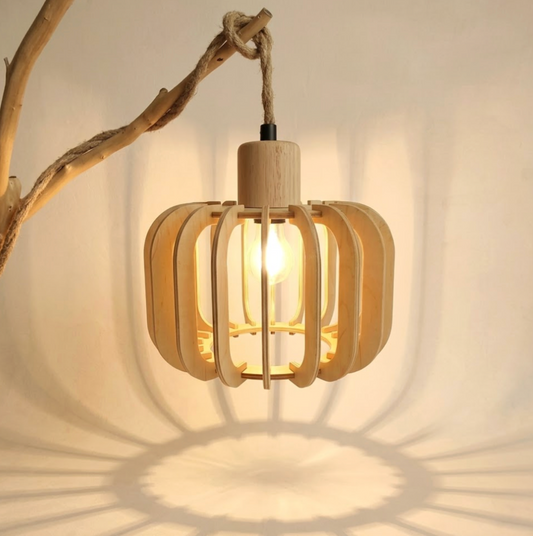 Abat-Jour Bois <br> Ulu-Grain-Light