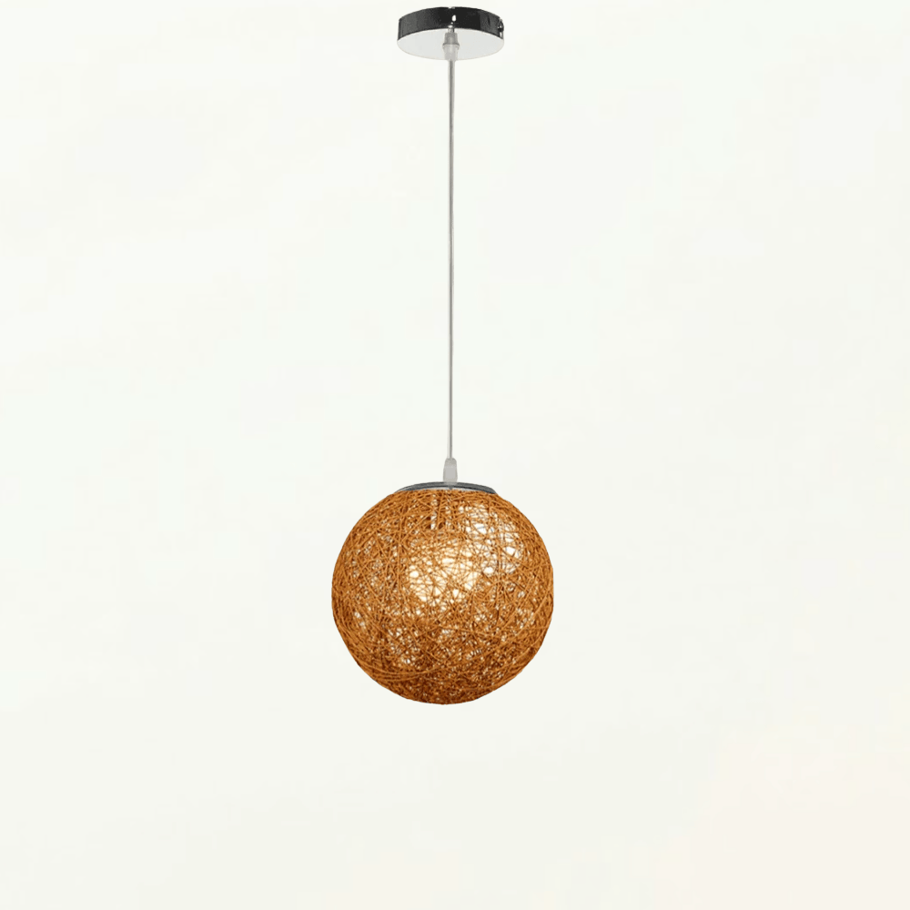 Abat Jour Cancun Rotin Rond Naturel