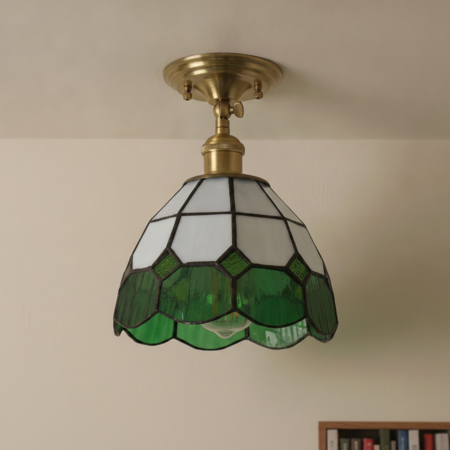 Abat Jour Compiègne Verre Vintage