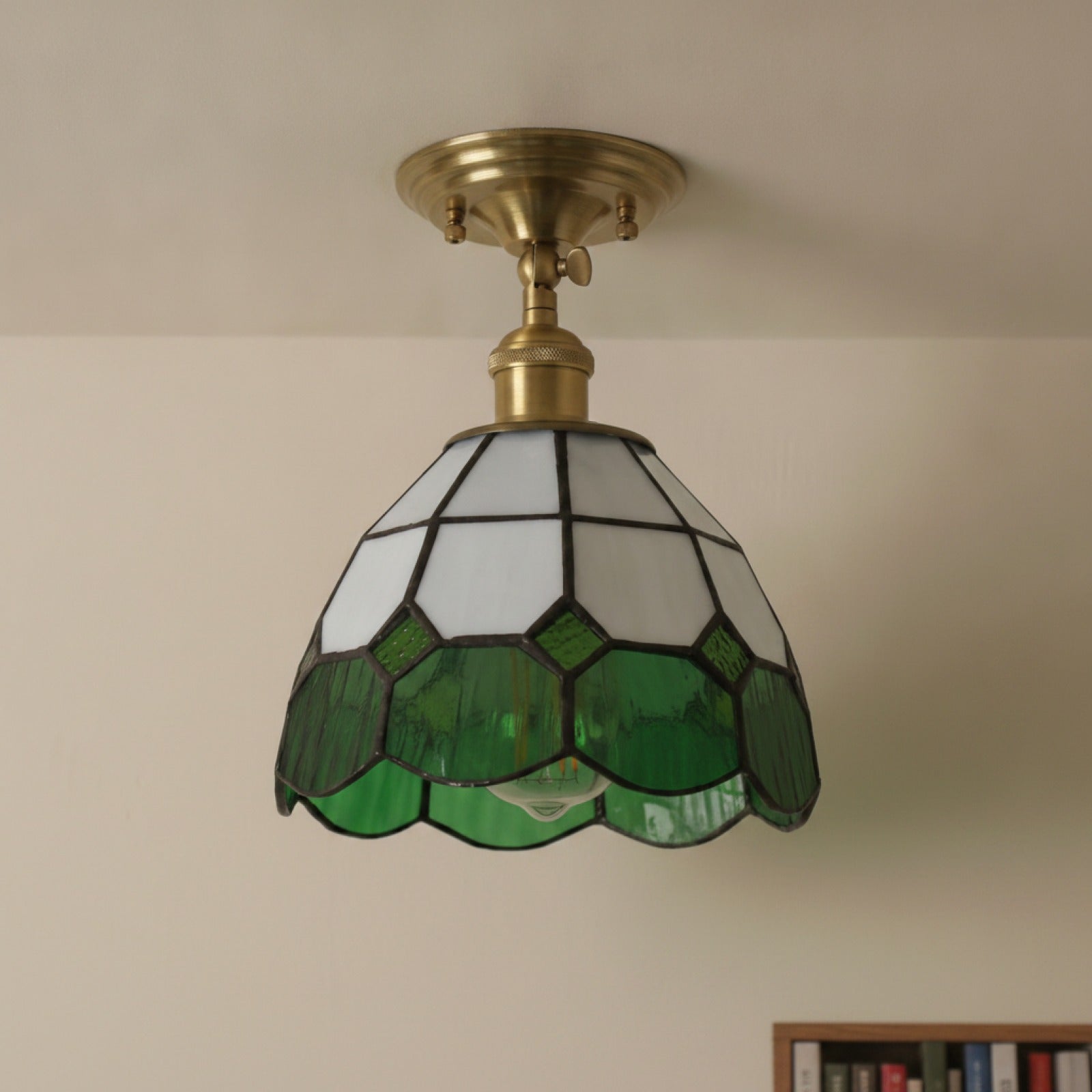 Abat Jour Compiègne Verre Vintage