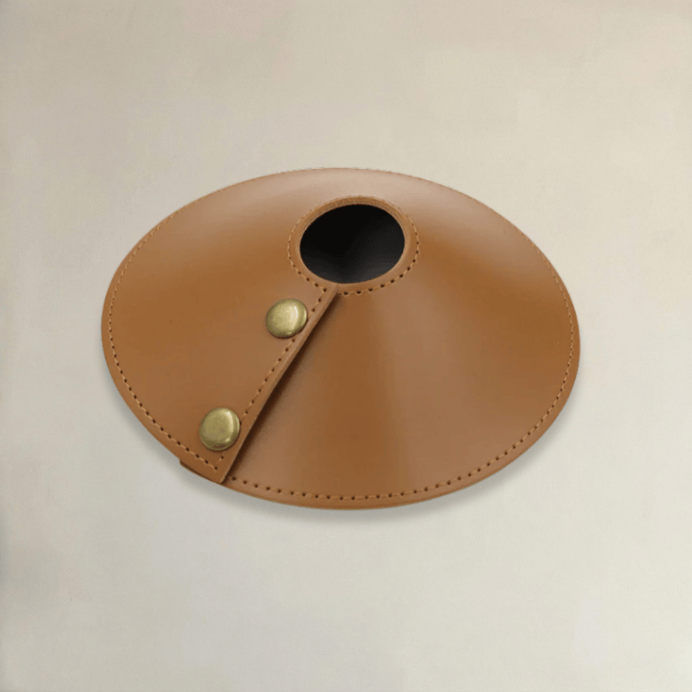 Abat Jour Cuir Kampur Vintage Luminaire Salon