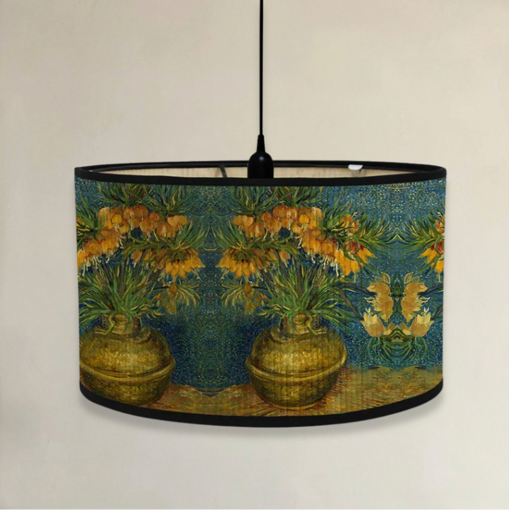 Abat-Jour Arty Cylindrique en Bambou - Design Artistique & Éclairage Chaleureux
