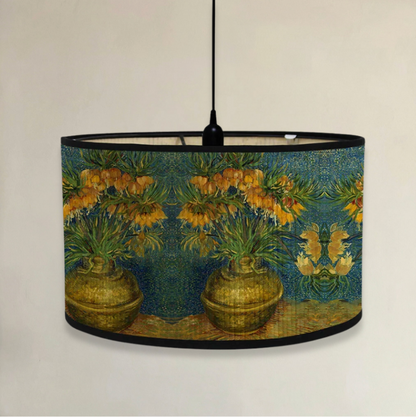 Abat-Jour Arty Cylindrique en Bambou - Design Artistique & Éclairage Chaleureux