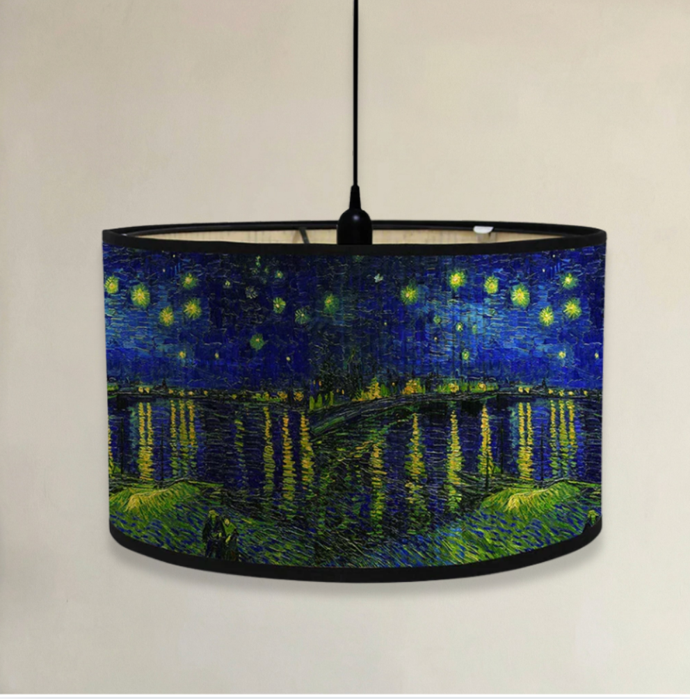 Abat-Jour Arty Cylindrique en Bambou - Design Artistique & Éclairage Chaleureux
