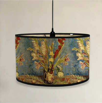Abat-Jour Arty Cylindrique en Bambou - Design Artistique & Éclairage Chaleureux