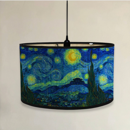 Abat-Jour Arty Cylindrique en Bambou - Design Artistique & Éclairage Chaleureux