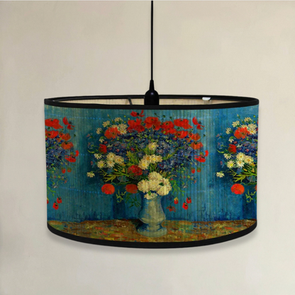 Abat-Jour Arty Cylindrique en Bambou - Design Artistique & Éclairage Chaleureux