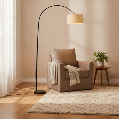 Abat-Jour Cylindre Kampong : Texture Textile Organique et Design Polyvalent
