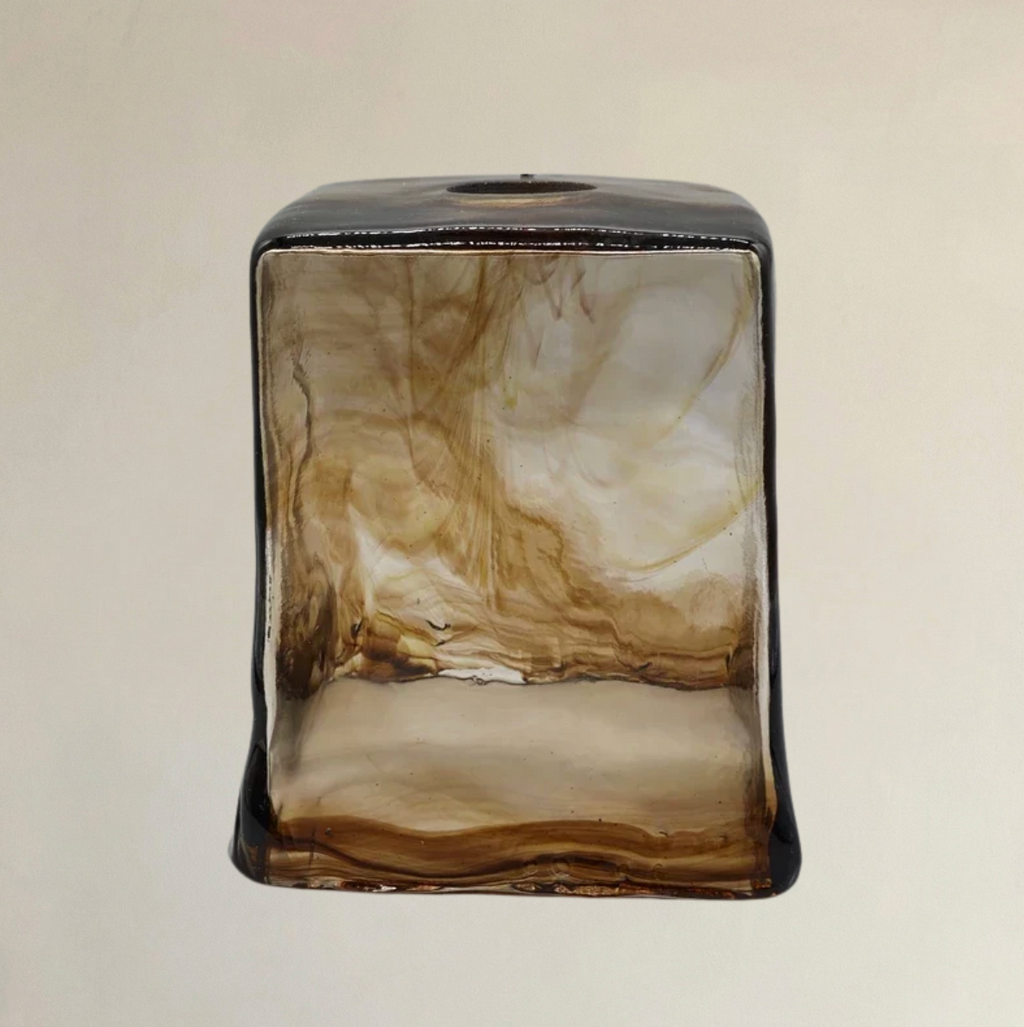 Abat Jour Venise Ambre Verre Mural
