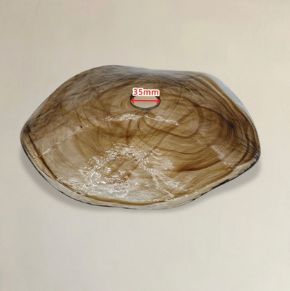 Abat Jour Venise Ambre Verre Mural