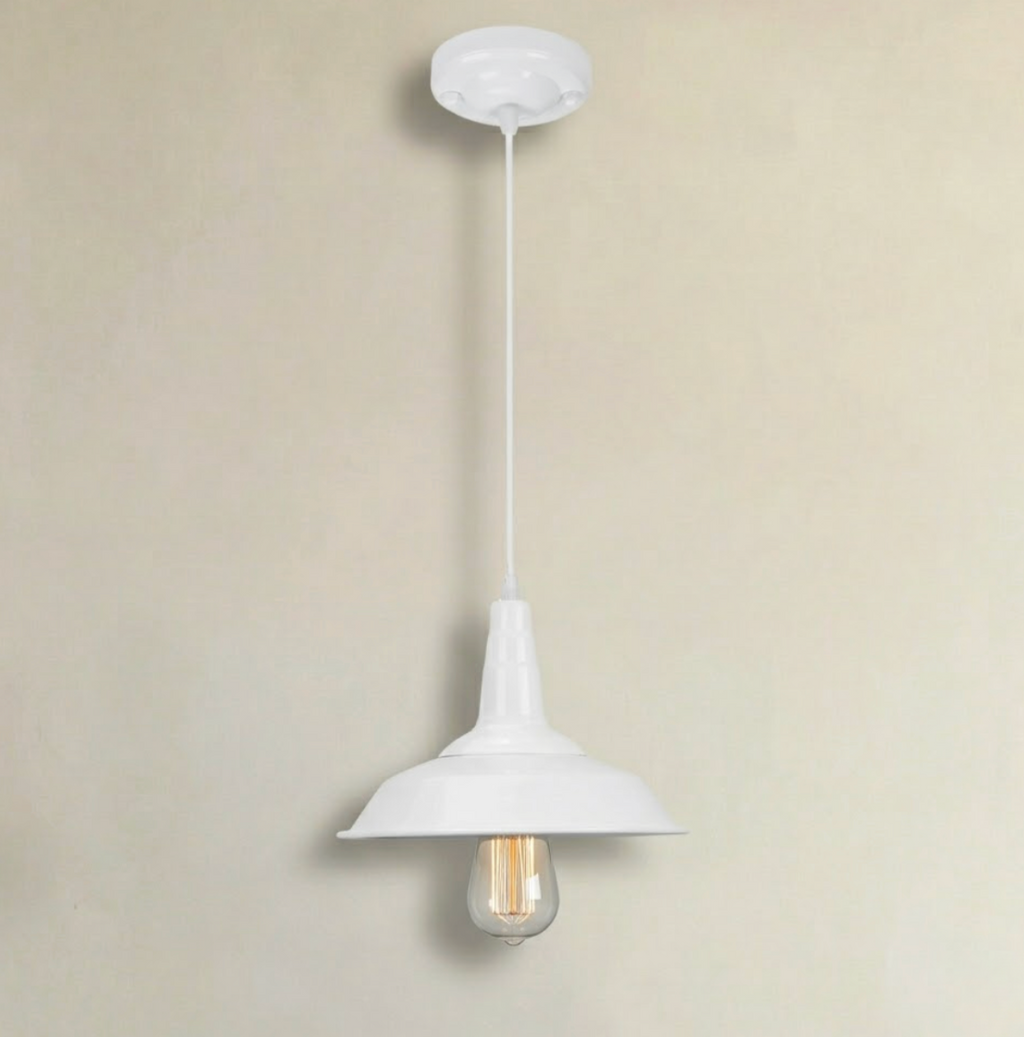 Abat Jour Helsinki Bois & Métal Blanc Scandinave