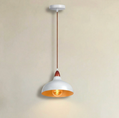 Abat Jour Helsinki Bois & Métal Blanc Scandinave