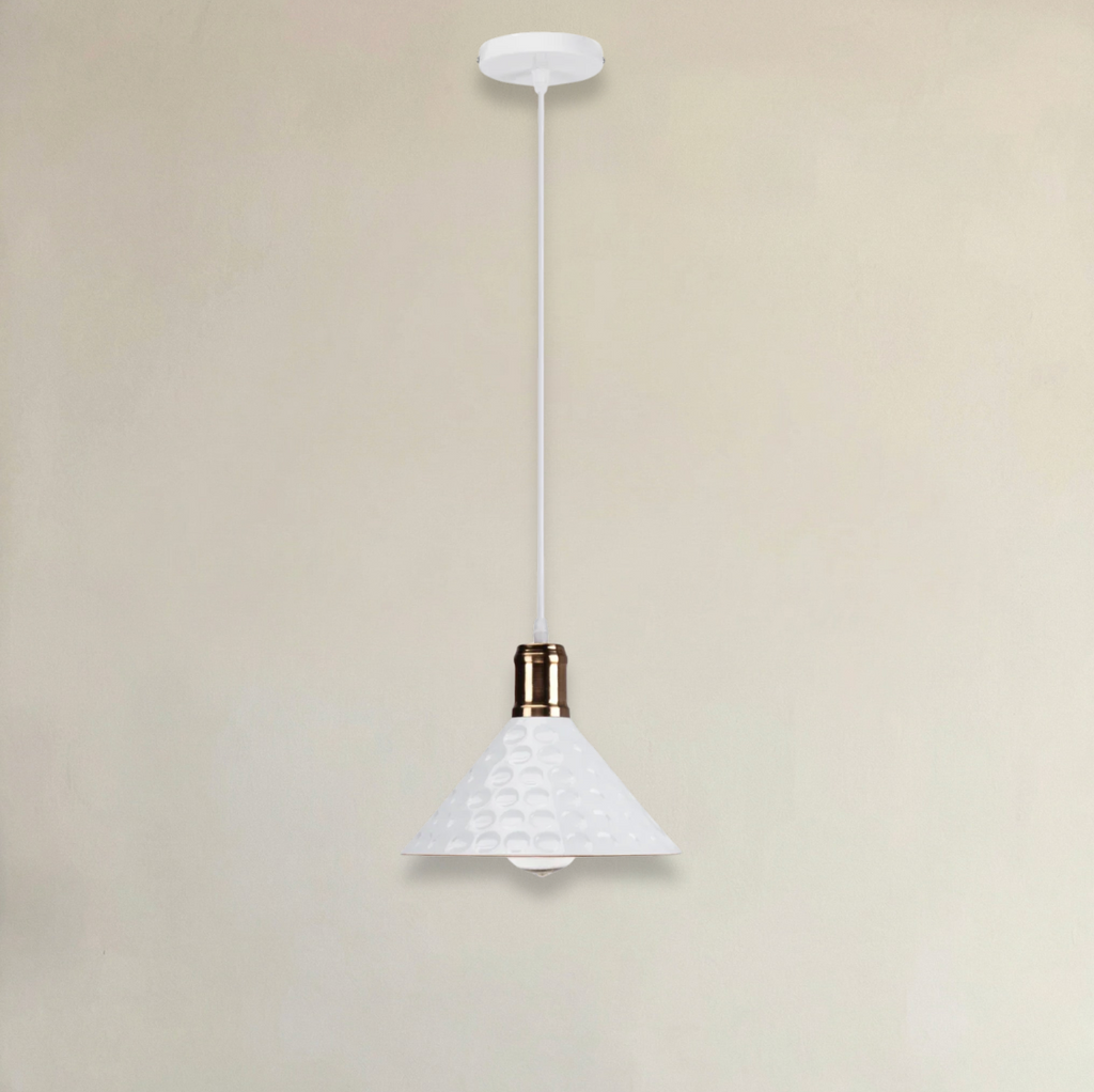 Abat Jour Helsinki Bois & Métal Blanc Scandinave
