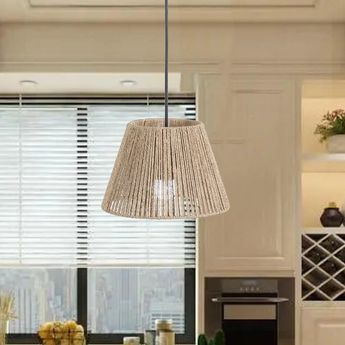Abat-Jour effet Raphia <br> Majunga-Grain-Light