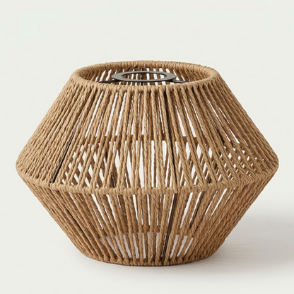 Abat Jour Osier Sambava Hexagonal Naturel