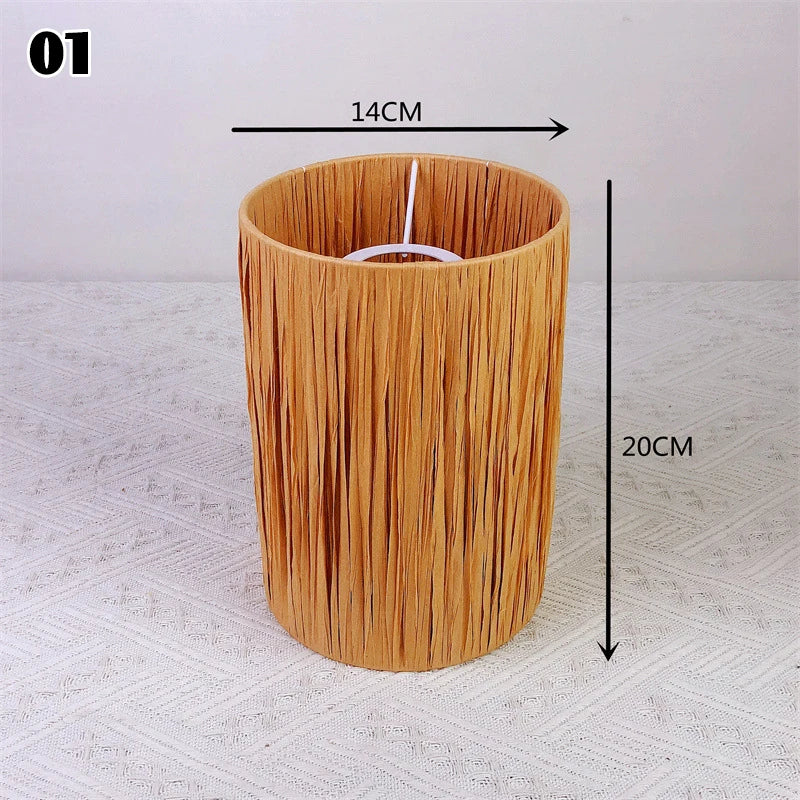 Abat-Jour Hanoi en Osier Naturel - Design Conique pour Salon & Chambre
