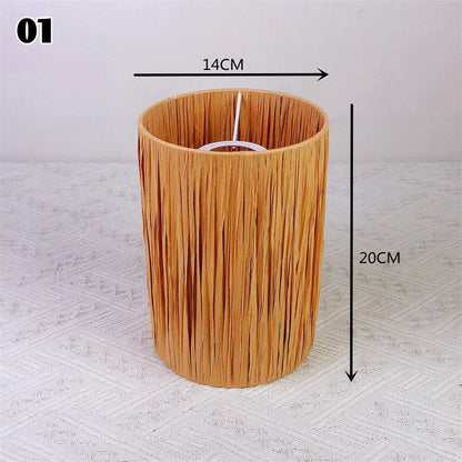 Abat-Jour Hanoi en Osier Naturel - Design Conique pour Salon & Chambre