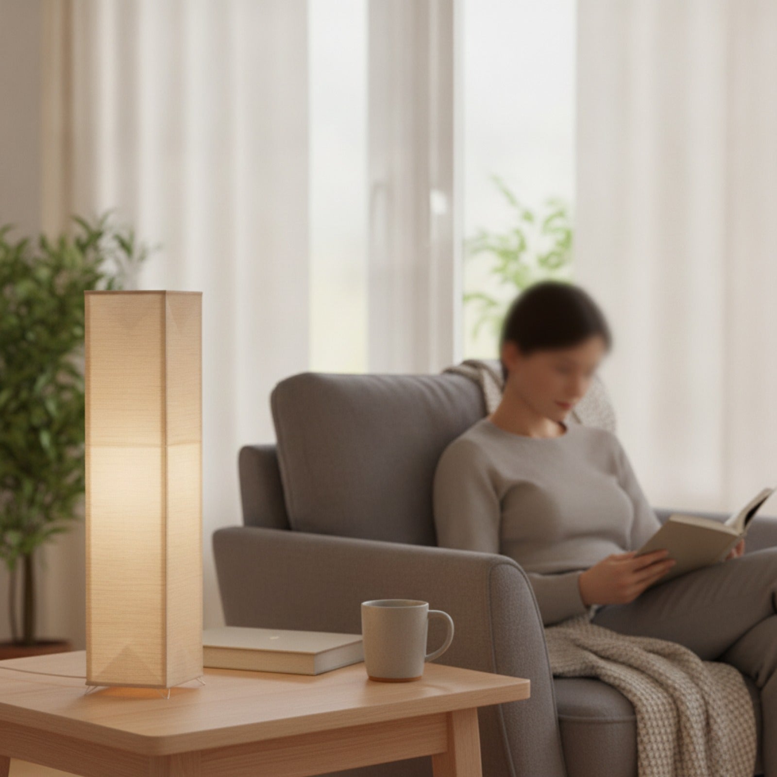 Abat Jour Papier Nagoya Pliable Beige