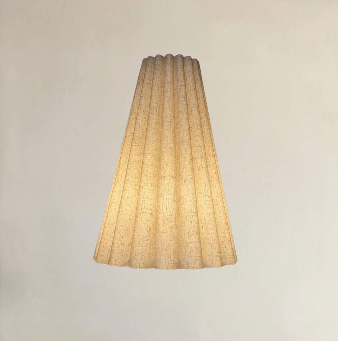 Abat-Jour Plissé <br> Barcelone-Grain-Light