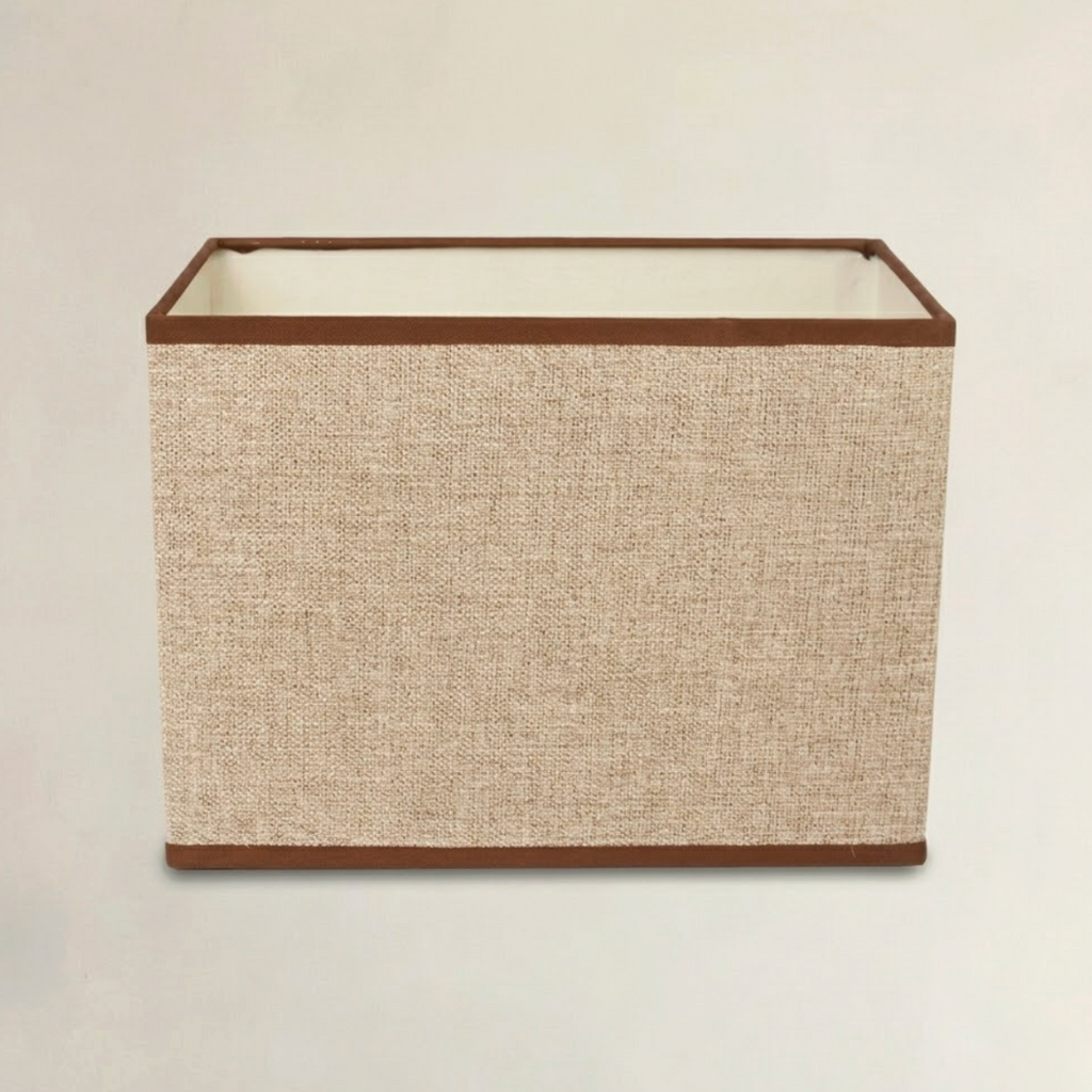 Abat Jour Rectangle Recife Textile Sable