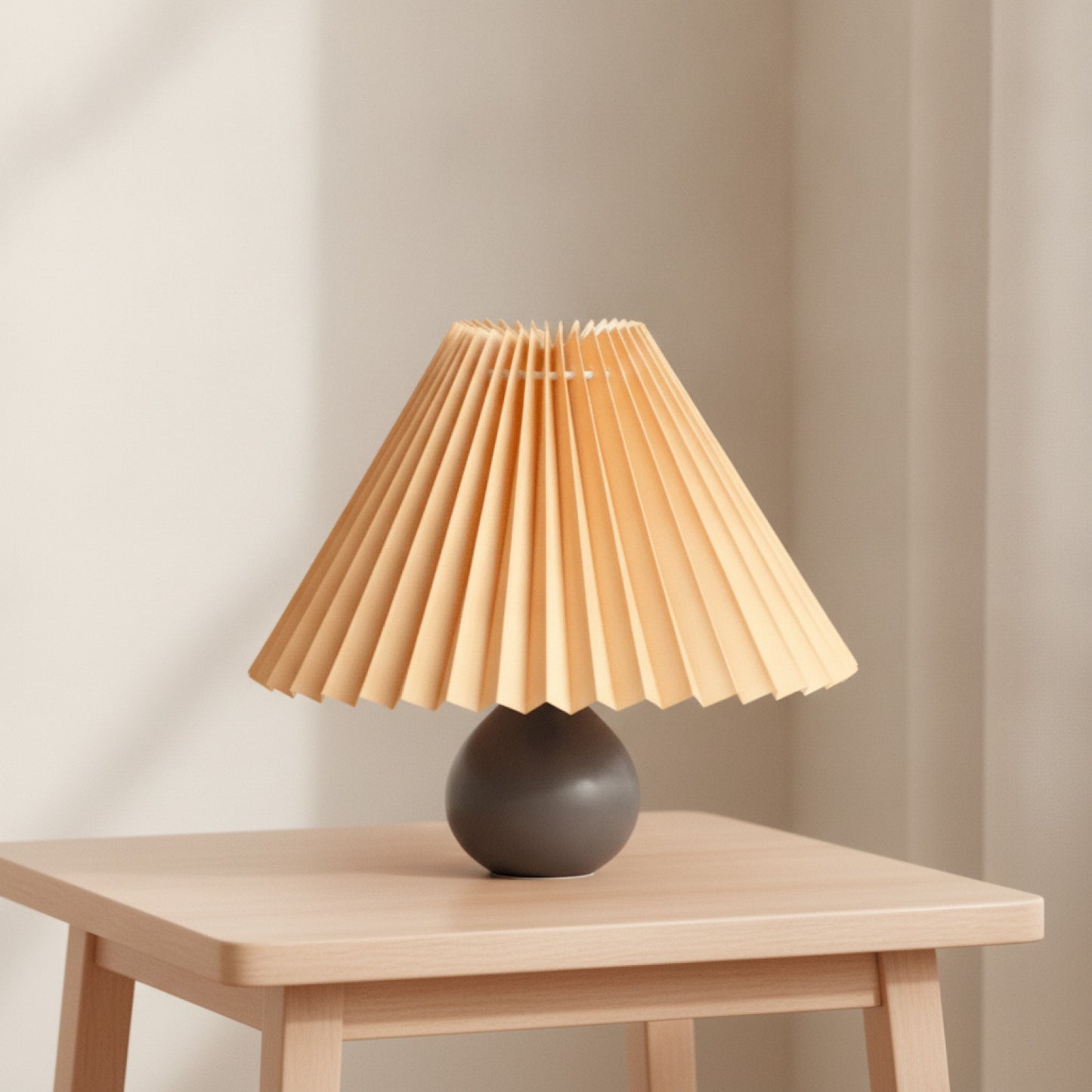 Abat-Jour Riga : Plissé Conique pour Lampe de Chevet