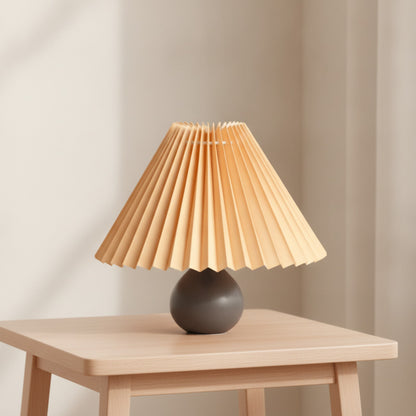 Abat-Jour Riga : Plissé Conique pour Lampe de Chevet