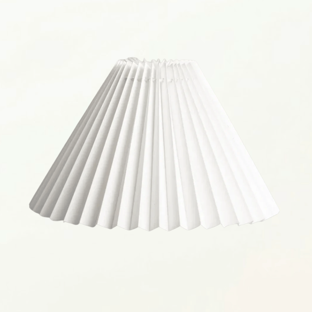 Abat-Jour Riga : Plissé Conique pour Lampe de Chevet