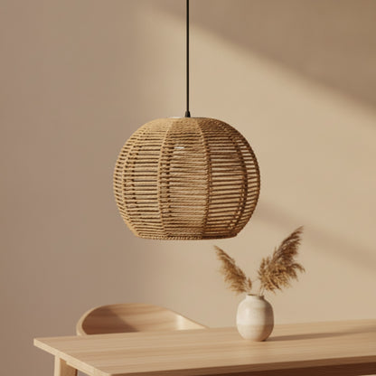 Abat Jour Rotin Nomade Tressage Artisanal