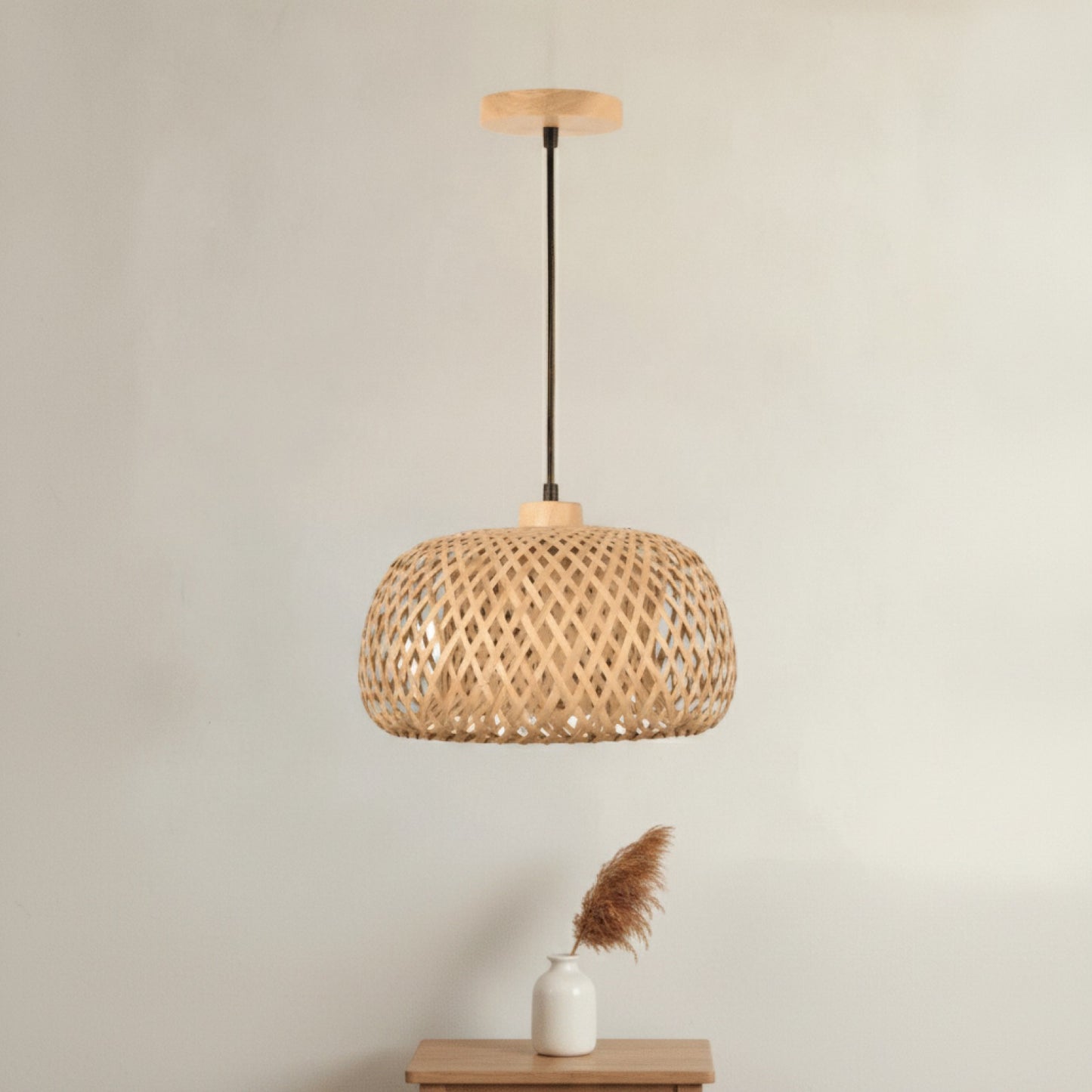 Abat Jour Rotin Penida Tressage Artisanal