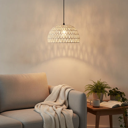 Abat Jour Rotin Udon Naturel Suspension