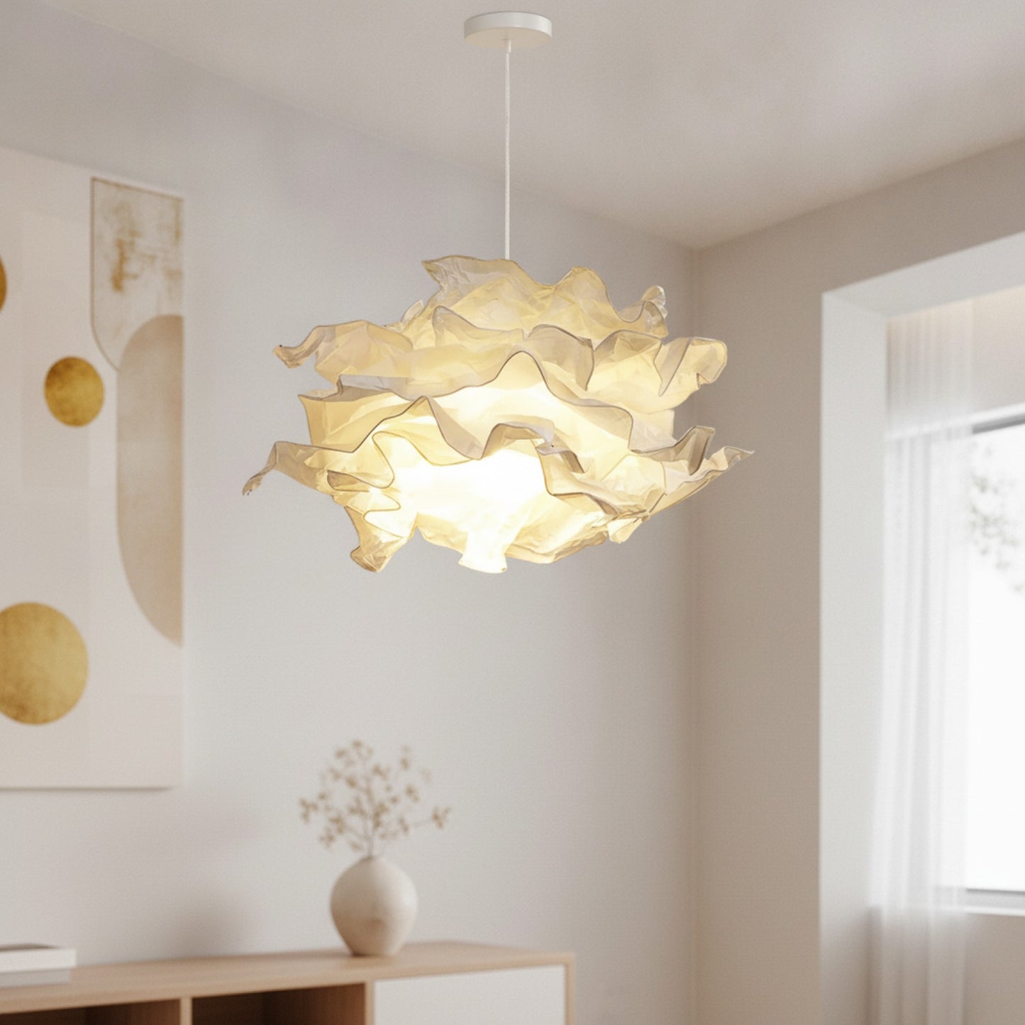 Abat-Jour Suspension Design Blanc Porto