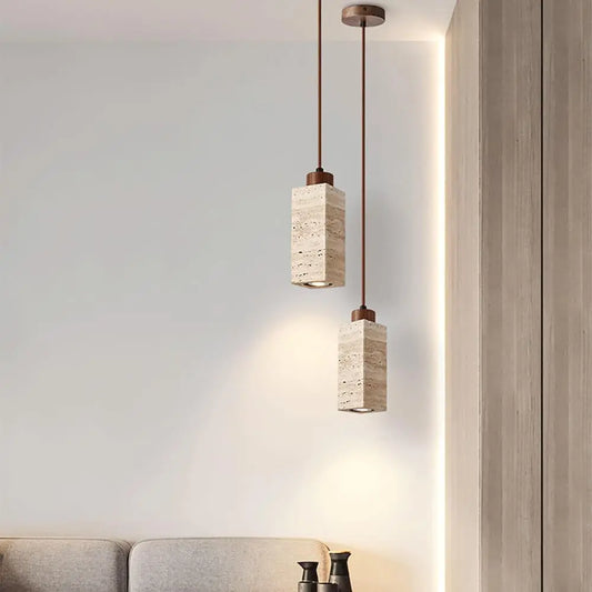 Abat-Jour Suspension Pierre <br> Kosi-Grain-Light