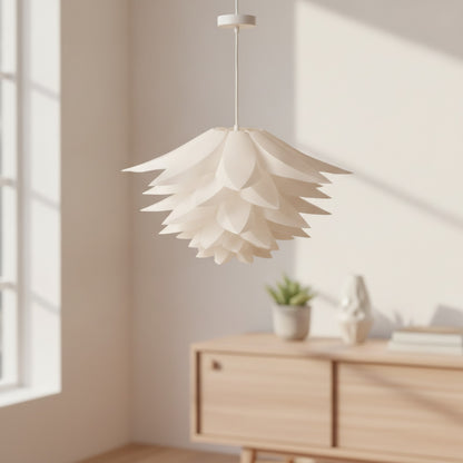 Abat Jour Suspension Split Fleur Modulable Bleu