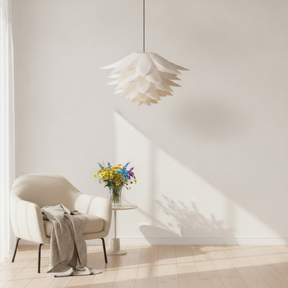 Abat Jour Suspension Split Fleur Modulable Bleu