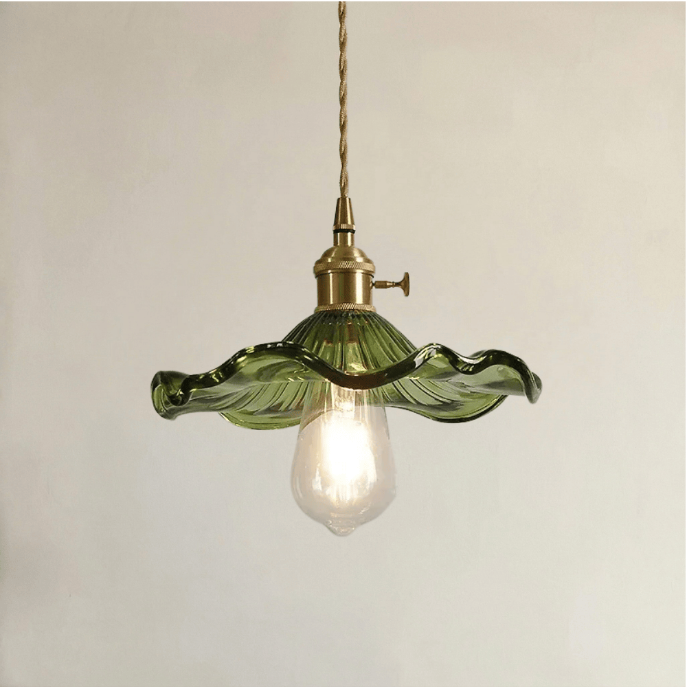 Abat-Jour Suspension Verre <br> Florence-Grain-Light
