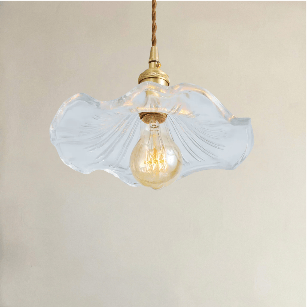 Abat-Jour Suspension Verre <br> Florence-Grain-Light