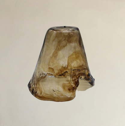 Abat Jour Venise Ambre Verre Mural