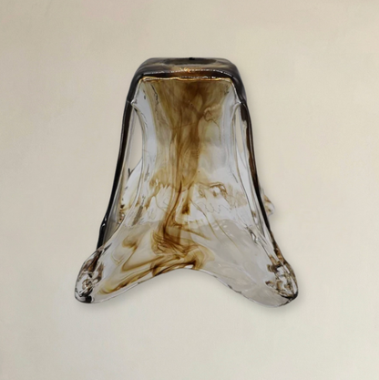 Abat Jour Venise Ambre Verre Mural