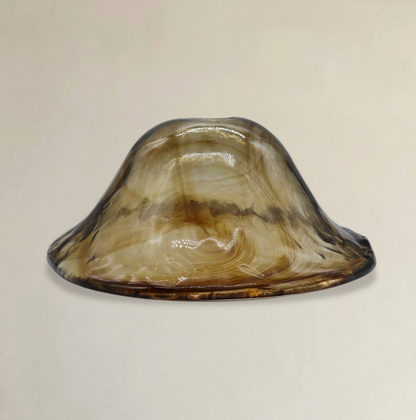 Abat Jour Venise Ambre Verre Mural